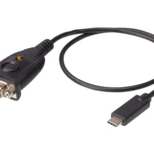 Adaptor Aten USB-C to RS-232, Conector 1: RS-232, Conector 2: USB Lungime cablu: 0,45 m. Culoarea produsului: Negru