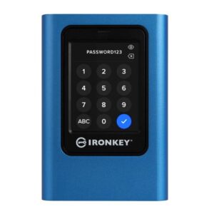 SSD extern KINGSTON Vault Privacy 80, 960 GB, USB 3.x Gen 1, Albastru