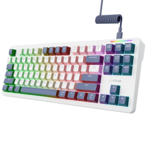 Tastatura Mecanica Gaming Trust GXT 872 Xyra, RGB, USB, alb