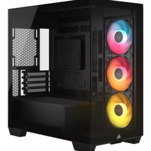 Carcasa CORSAIR 2800X RS-R ARGB, Micro Tower, Black