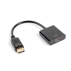 Cablu adaptor DisplayPort(M) 1.2 HDMI(F) 10 cm negru