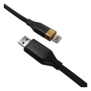 Cablu Duracell USB-A to Lightning, lungime 2m, negru