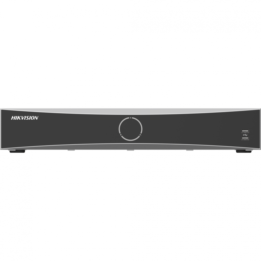 NVR Hikvision 32 canale AcuSearch DS-7732NXI-K4(E); Enable AI by NVR: 16-ch@1080p (2 MP, 30 fps) / Disable AI by NVR: 20-ch@1080p (2 MP, 30 fps), H.265, H.265+, H.264, H.264+, iesiri: HDMI (4K)/VGA independente, 4x SATA max 16TB pe HDD, AI by NVR: Facial recognition, perimeter protection, motion - imagine 2