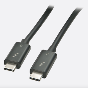 Cablu Lindy Thunderbolt 3, 2m, Passive, negru