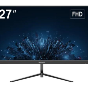 Monitor Hikvision 27" DS-D5027F3-2P2; E-LED backlight, 8 bit LVDS FHD; Multiple inputs: HDMI1.4 ×1，VGA×1; Brightness: 300 cd/m2; Contrast: 1300:1; Response Time: 14ms; Working condition: 7*24h; VESA: 100 mm ×100 mm ( 4-M4 × 10 mm); Dimensiuni: 24.16 (W) ×14.5 (H) × 1.87(D) inch (fara baza)/ 24.16