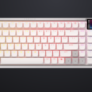 Tastatura Mecanica Gaming Corsair VANGUARD AIR 99 WH, RGB, Wireless, Alb