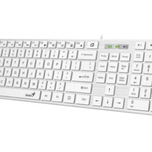 Tastatura Genius SlimStar 126, USB, Alb