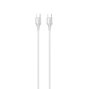Cablu Serioux TYPE-C - TYPE-C 1M60W.Lungime: 100 cm, Ieșire: 65W, tip cablu: USB-C la USB-C, culoare: Alb, funcție: încărcare și sincronizare